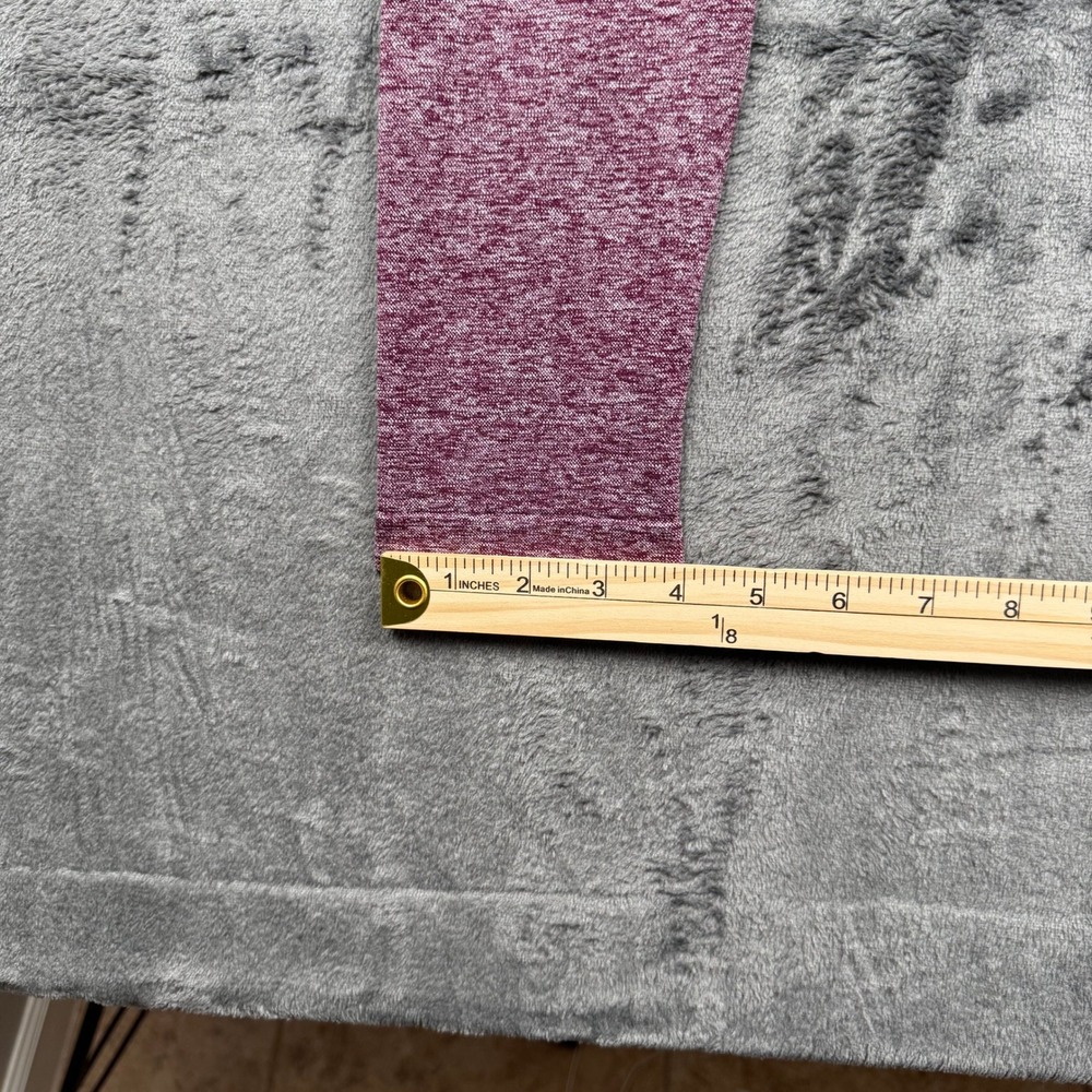 Gymshark Flex High Waisted Seamless Leggings Burgundy Pink Marl Small 0033 - Picture 3 of 7